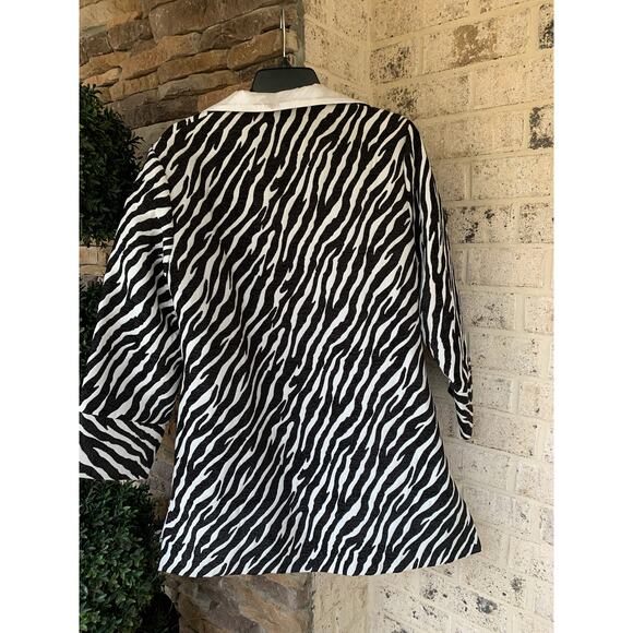 Grace Chuang Jacket in Zebra Print-Size XL-Style JA417-NWT - Picture 9 of 9